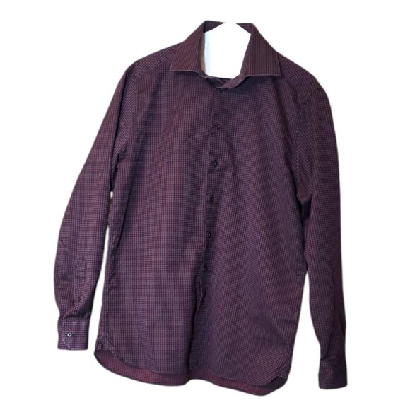 Men's TOSCANO Button Up Dress Casual Shirt sz M - Picture 7 of 10